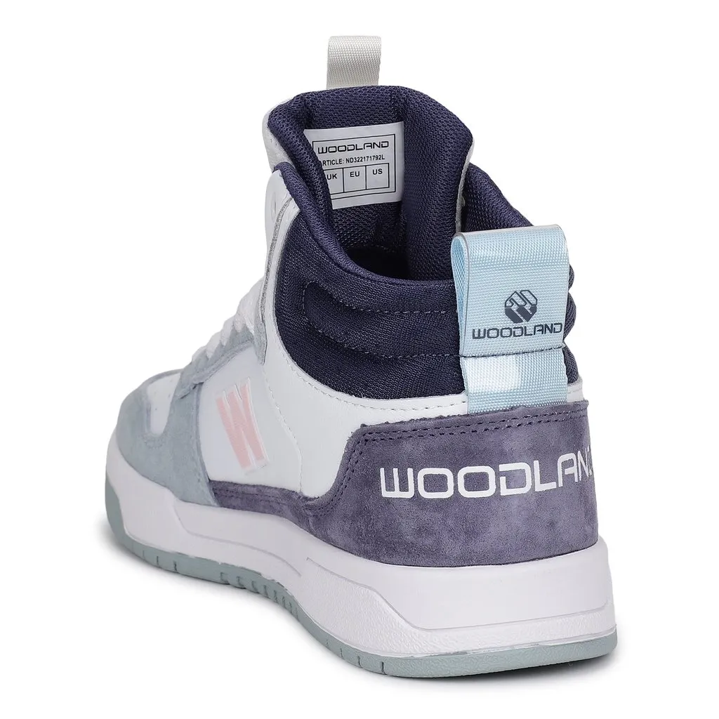 White/Purple Sneakers for Women - Thumbnail 5