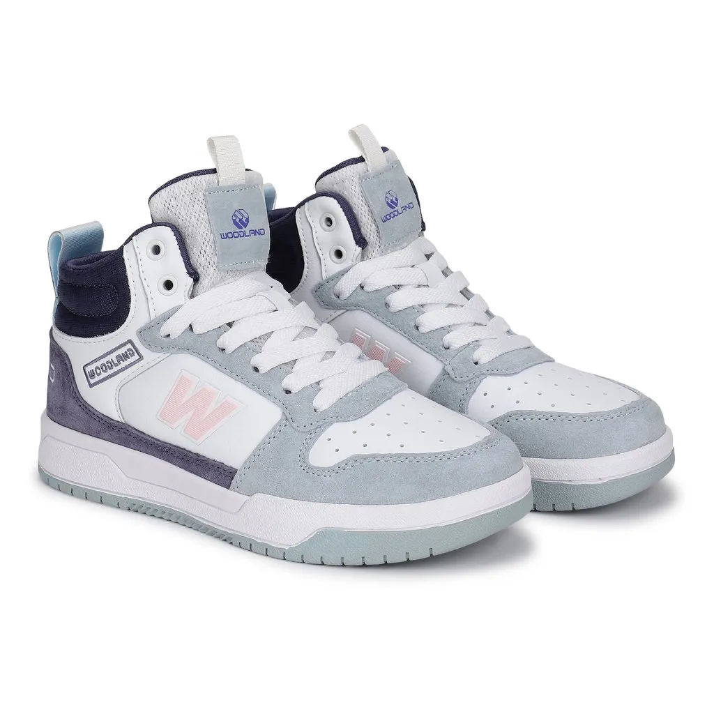White/Purple Sneakers for Women - Thumbnail 6