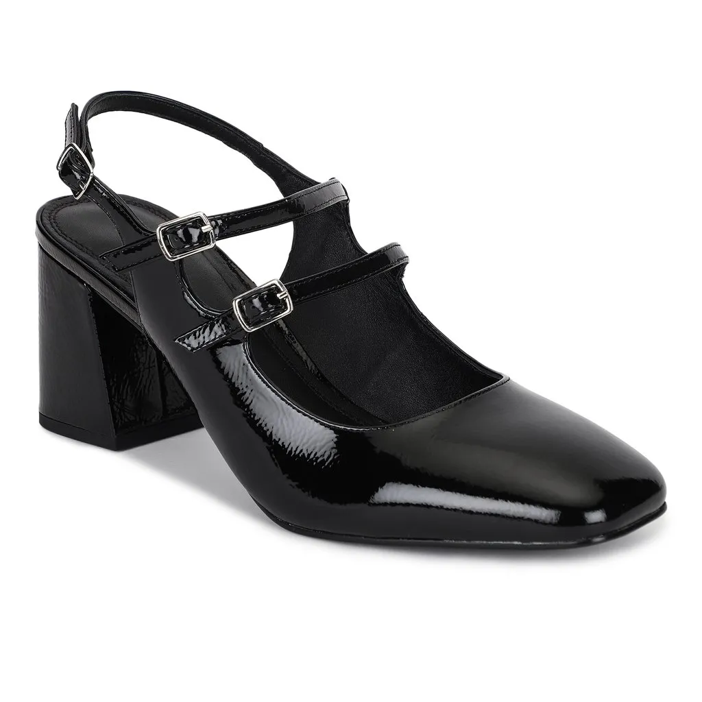Black high heel Mary Jane for women - Image 1