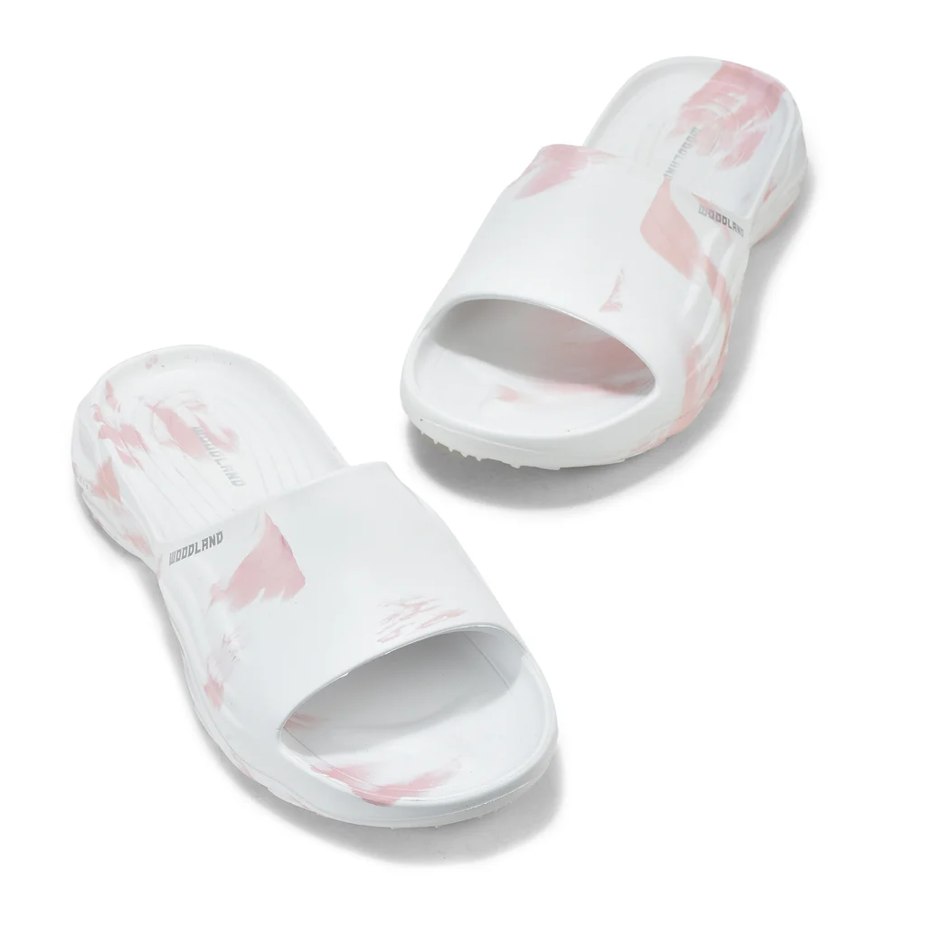 Woodland Women’s Bold White/Orange Flip-Flops - Thumbnail 2