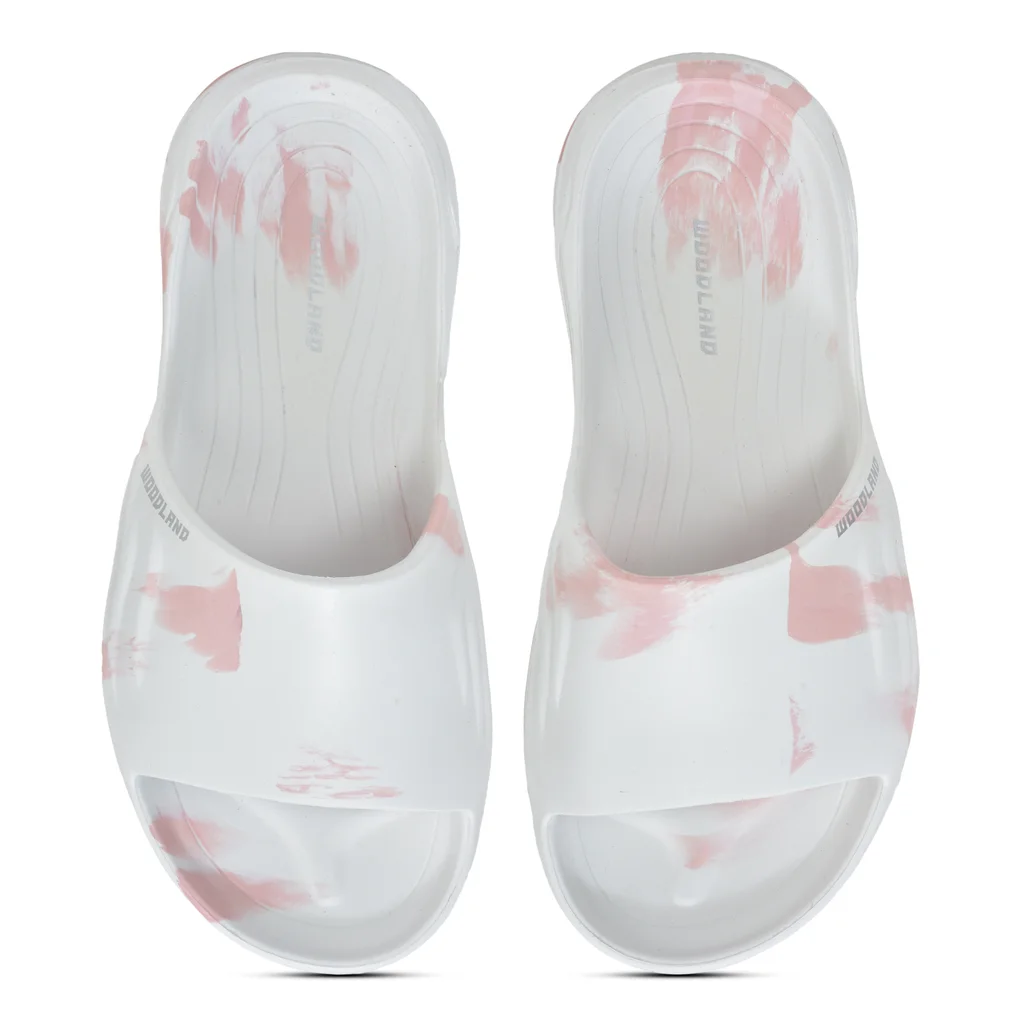 Woodland Women’s Bold White/Orange Flip-Flops - Thumbnail 4