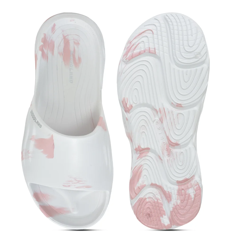 Woodland Women’s Bold White/Orange Flip-Flops - Thumbnail 7