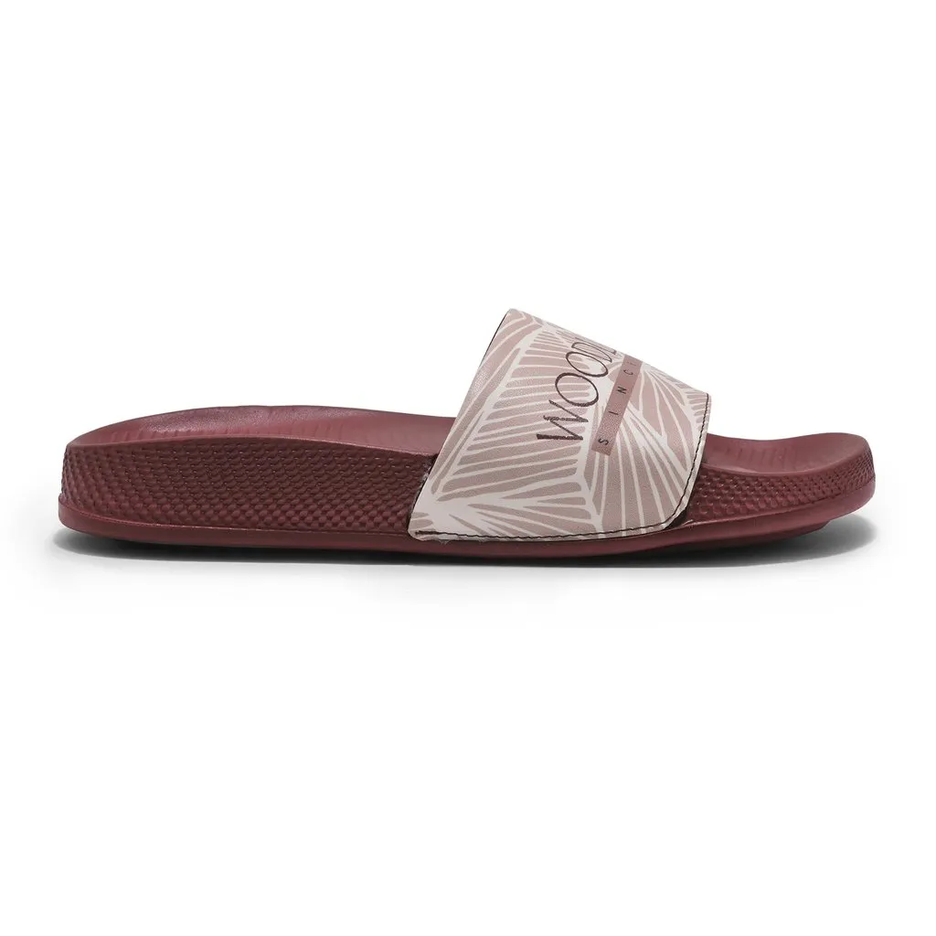 Maroon Slide Sandal for Women - Image 1