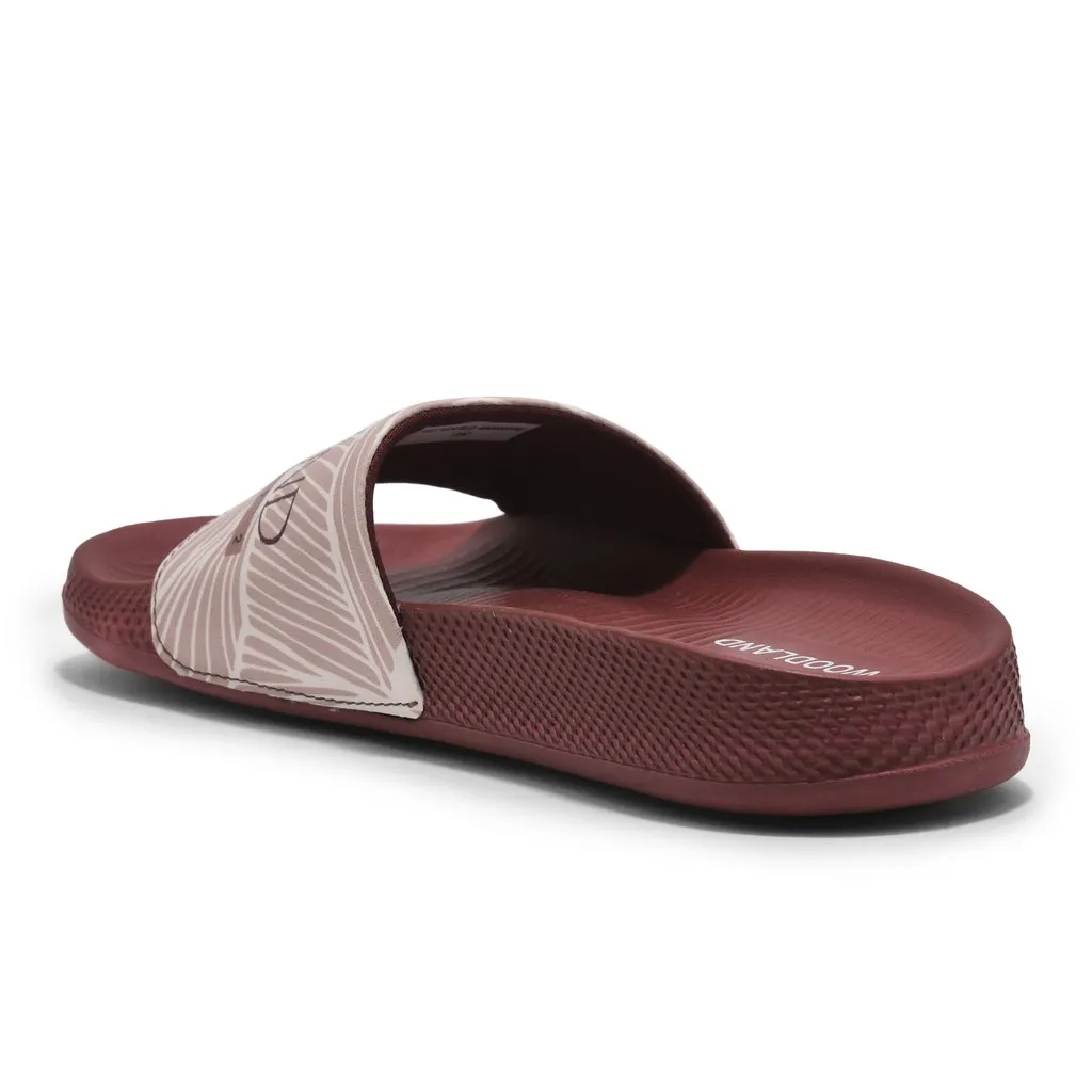 Maroon Slide Sandal for Women - Thumbnail 5