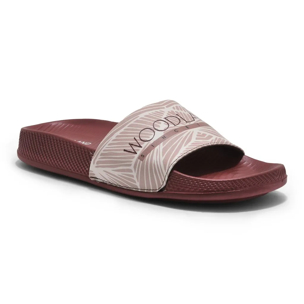 Maroon Slide Sandal for Women - Thumbnail 8