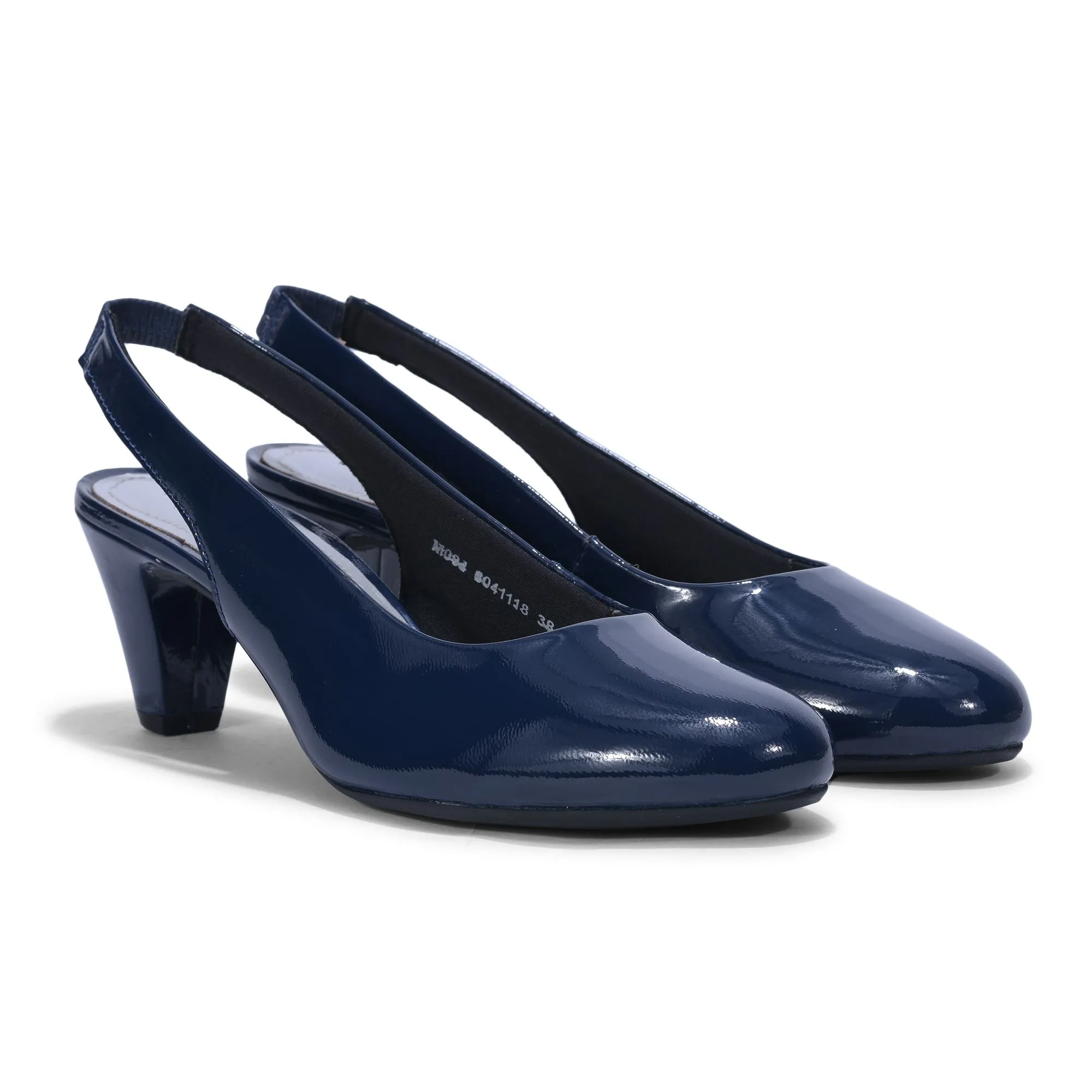 Woods Blue high heel slip-on - Thumbnail 2