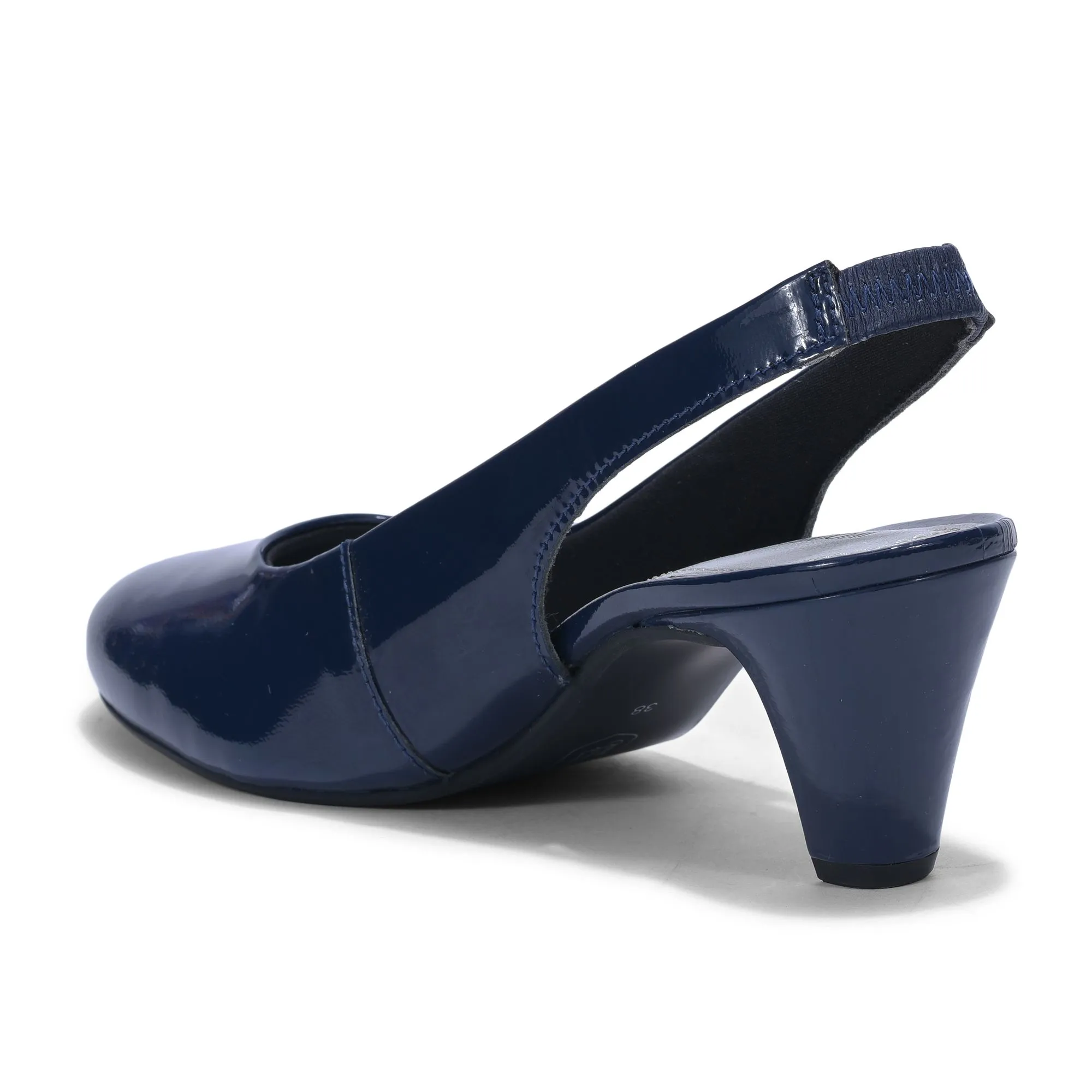 Woods Blue high heel slip-on - Thumbnail 3