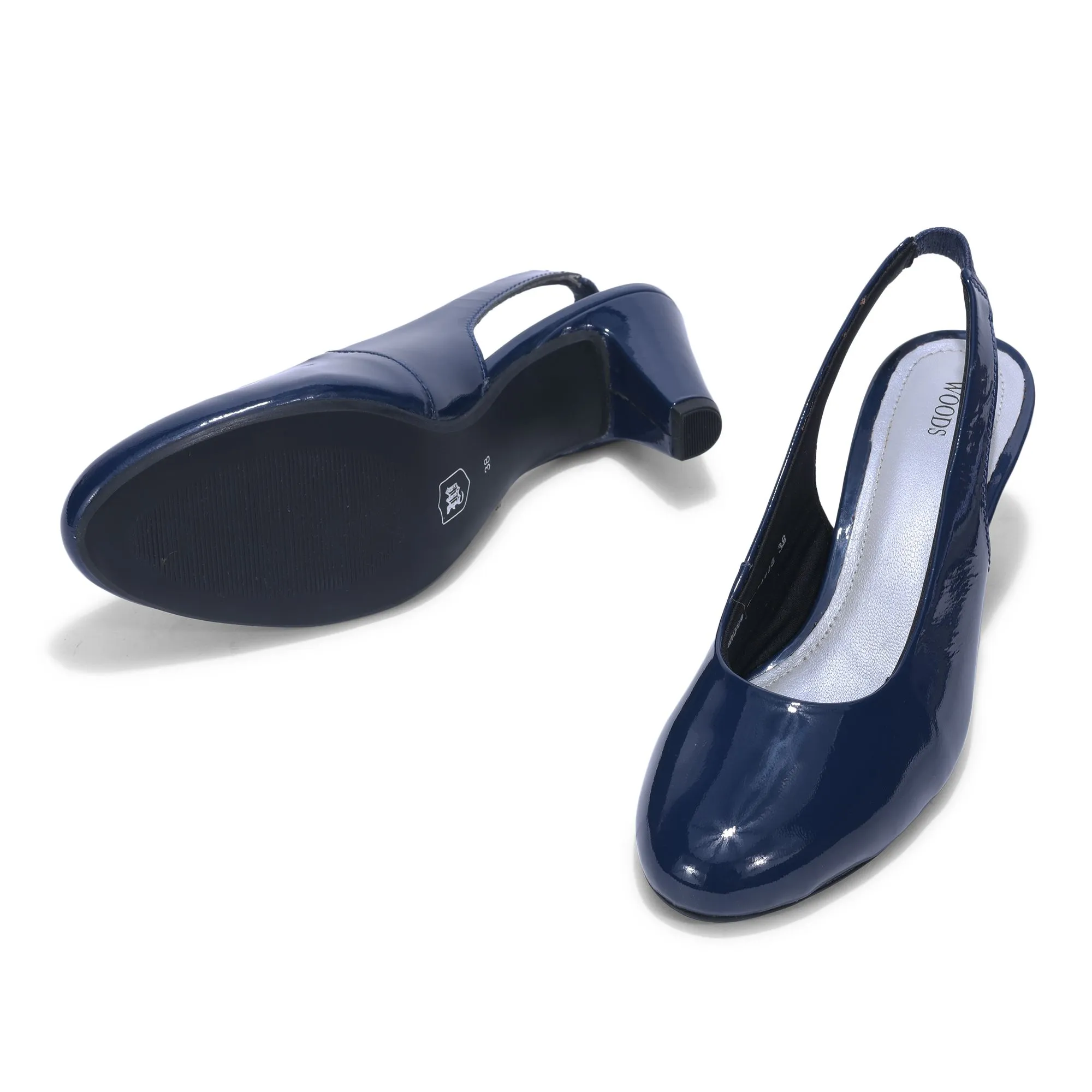 Woods Blue high heel slip-on - Thumbnail 5