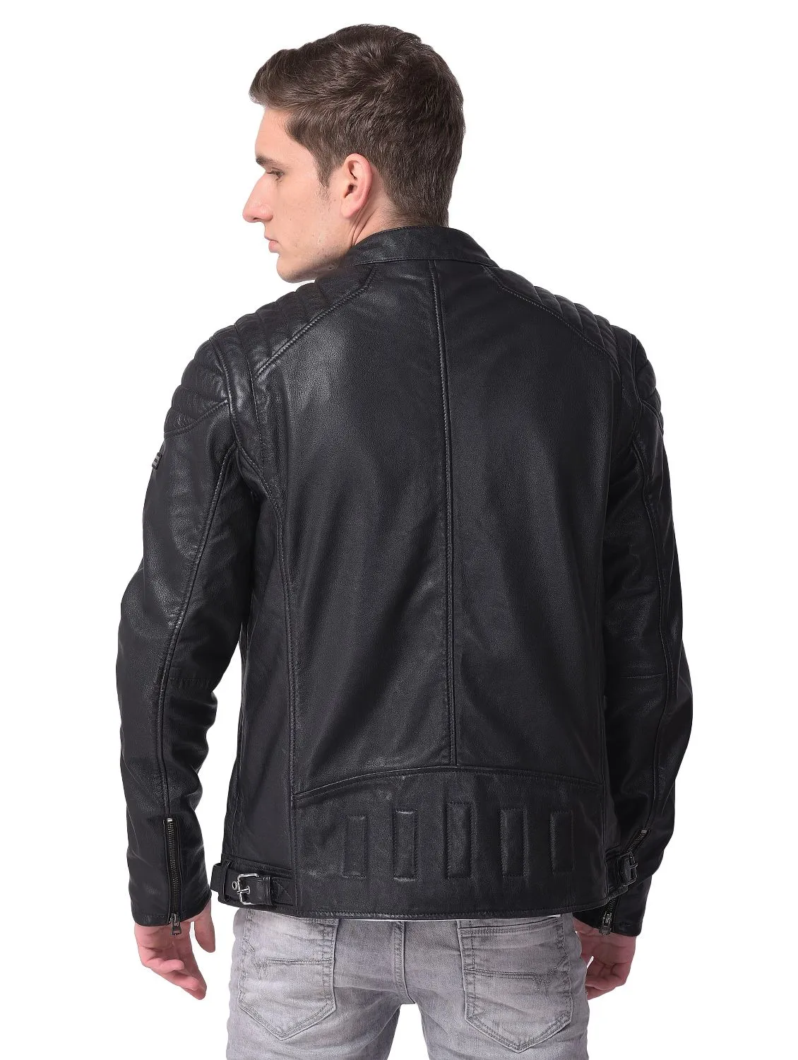 Black leather jacket - Thumbnail 4