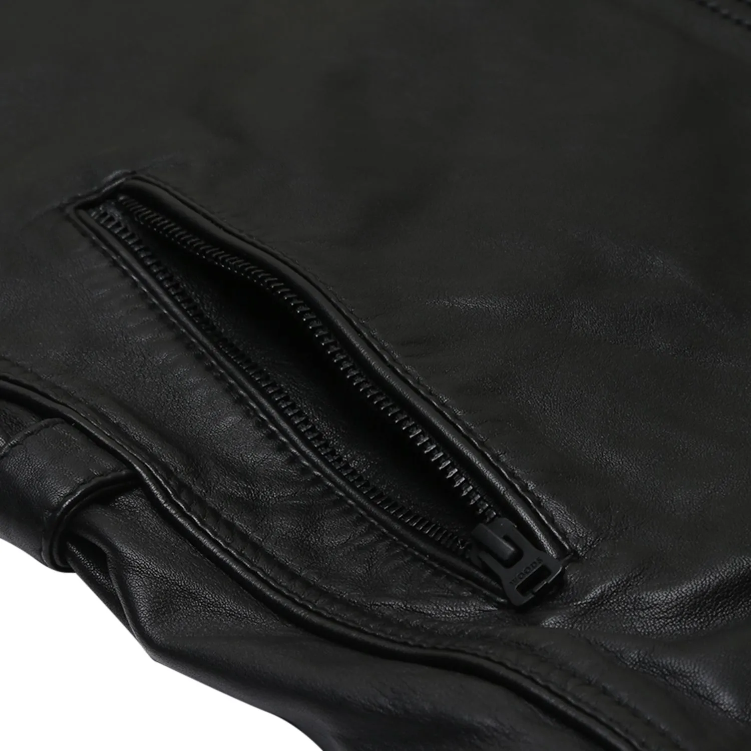 Black Leather Jacket for men - Thumbnail 5