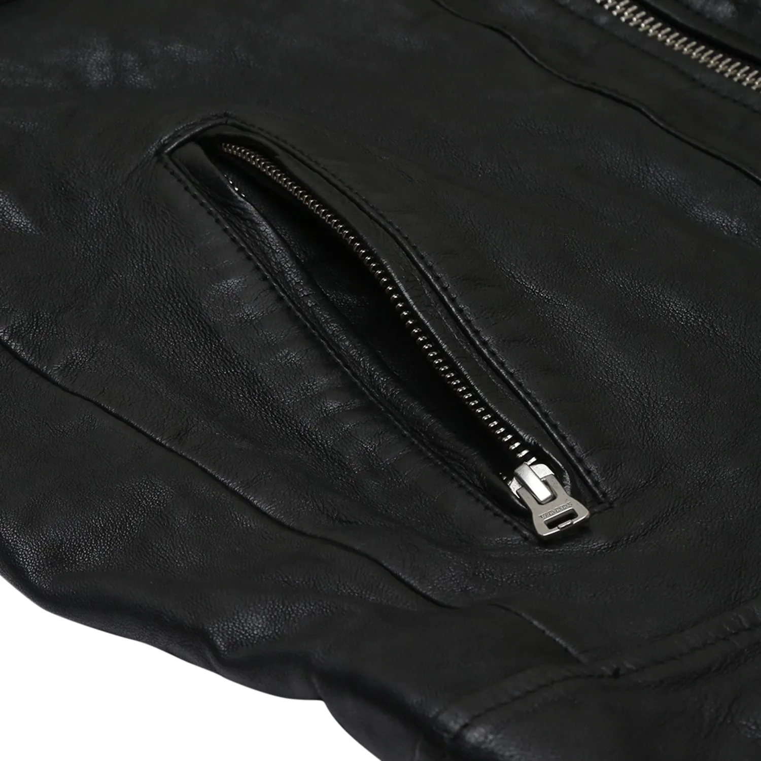 Black Leather Jacket for men - Thumbnail 5