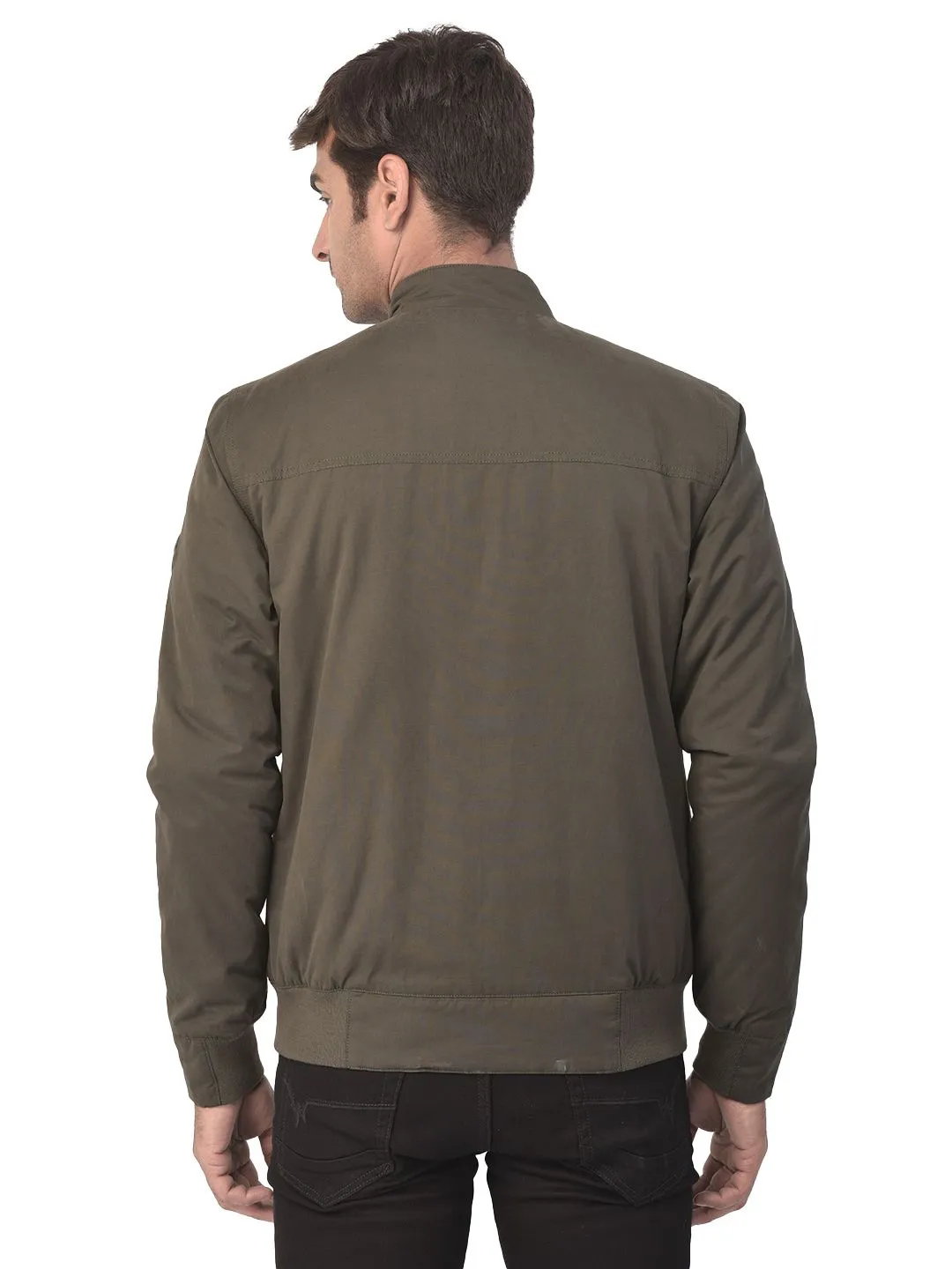 Olive Jacket for men - Thumbnail 5