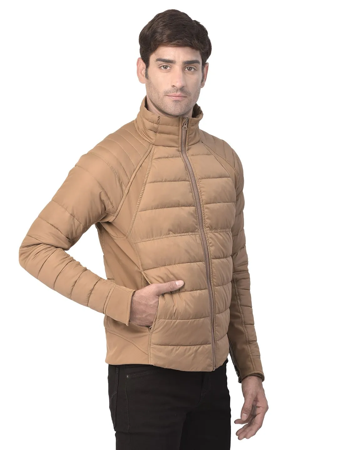 Khaki Jacket for men - Thumbnail 7