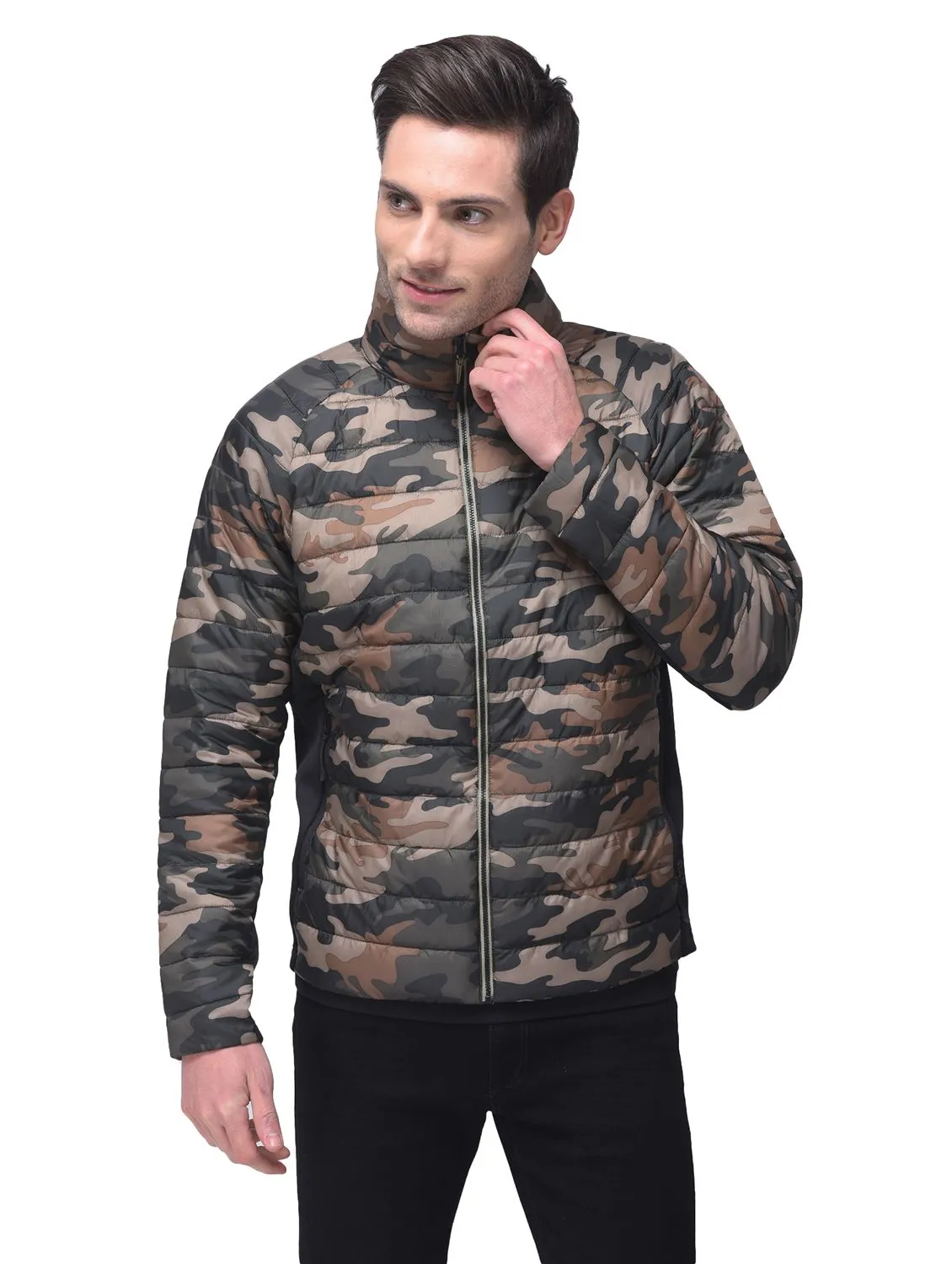 camouflage black jacket - Thumbnail 2