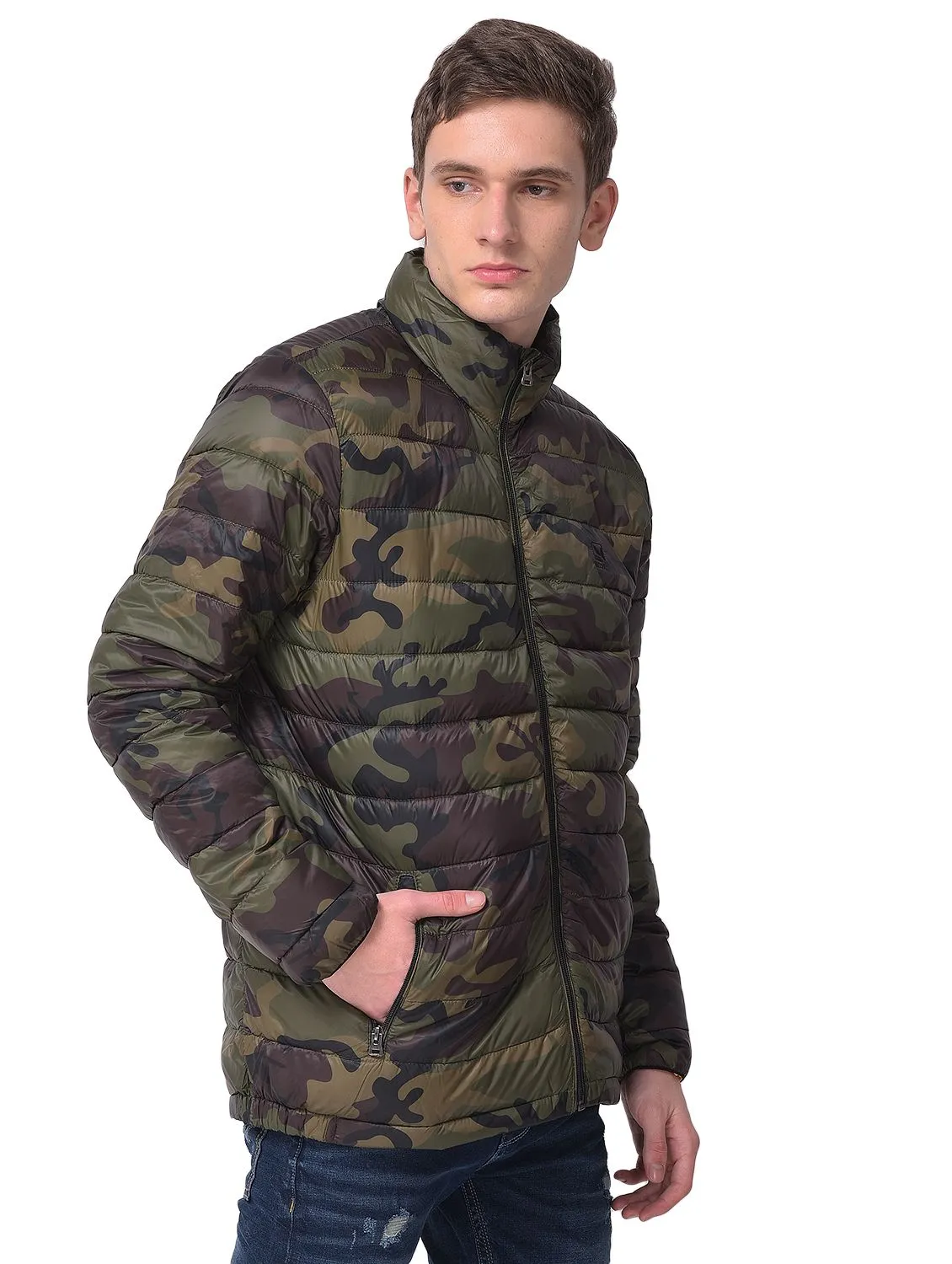 Camouflage green jacket - Thumbnail 5