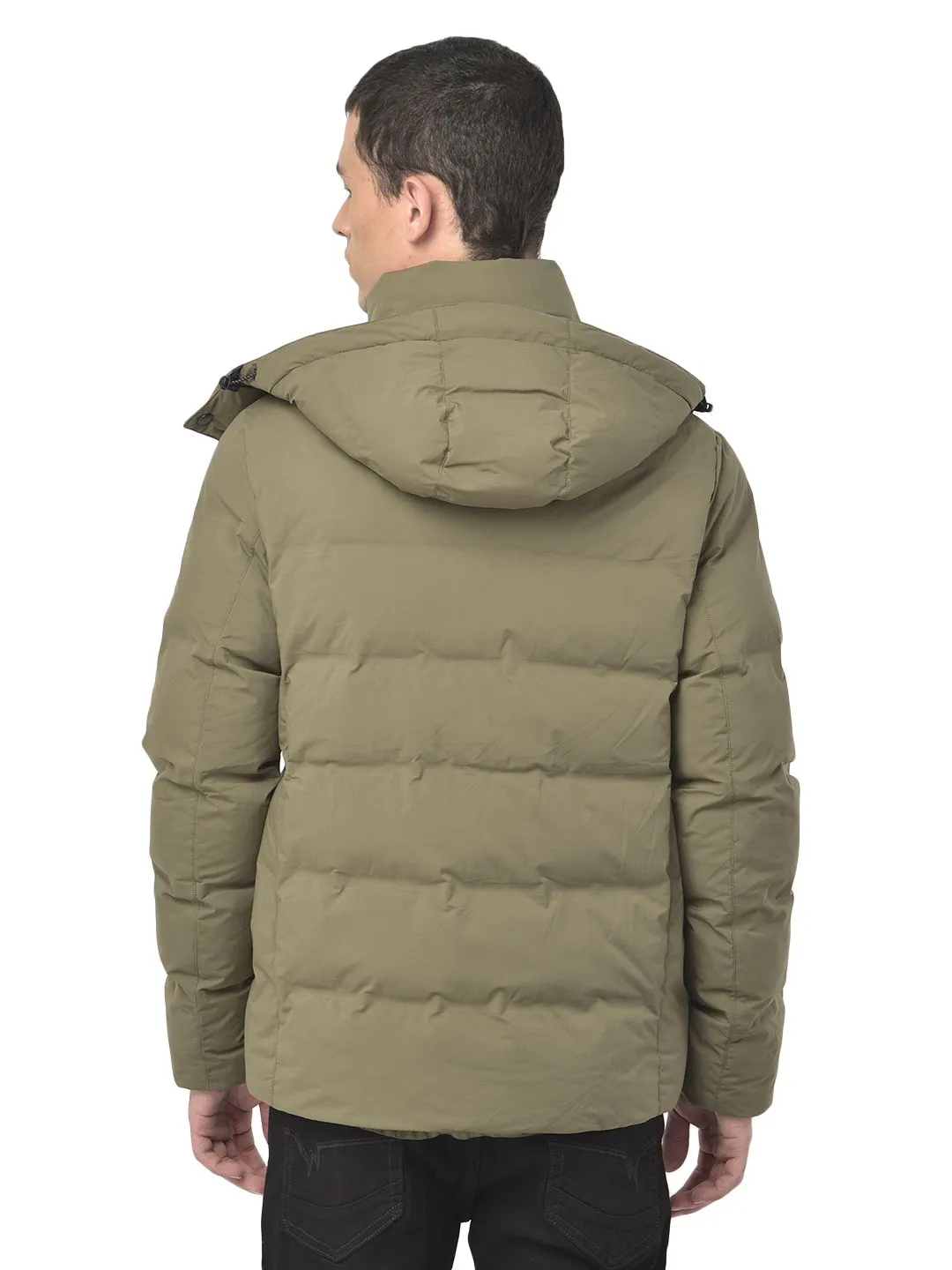 Woodland Olive Down Jacket - Thumbnail 4