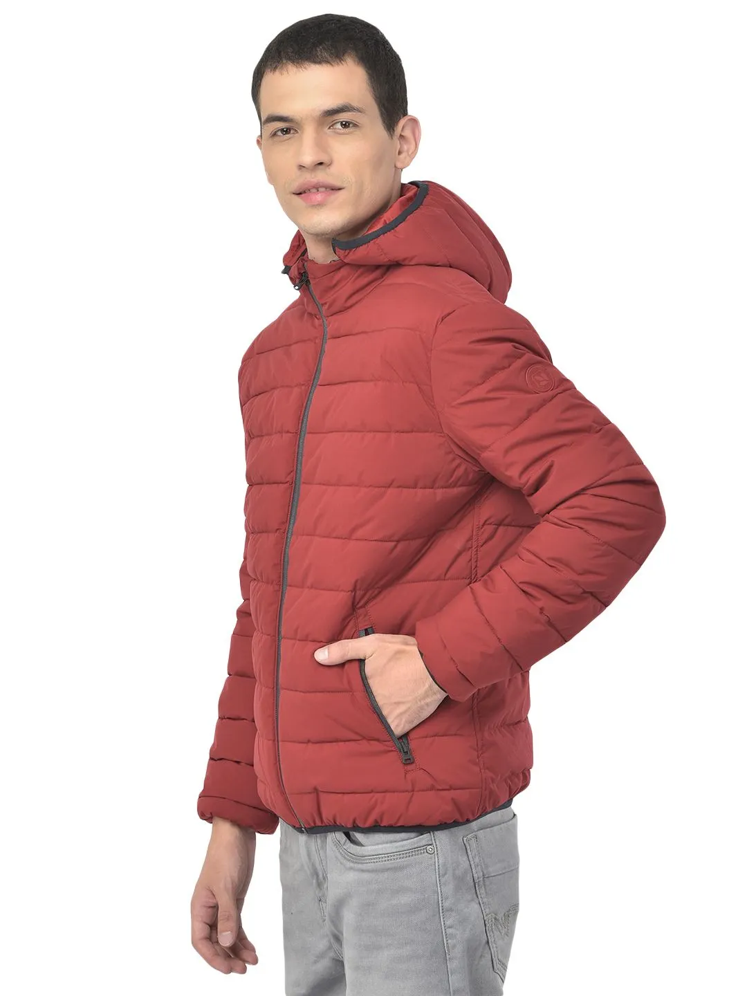 Woodland CHILI RED Hooded Jacket - Thumbnail 2