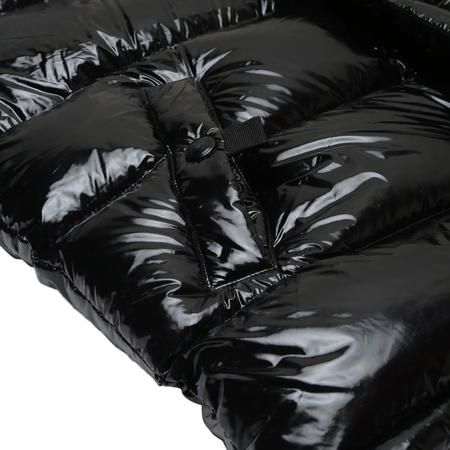 Black PU coated Down Jacket for men - Thumbnail 5