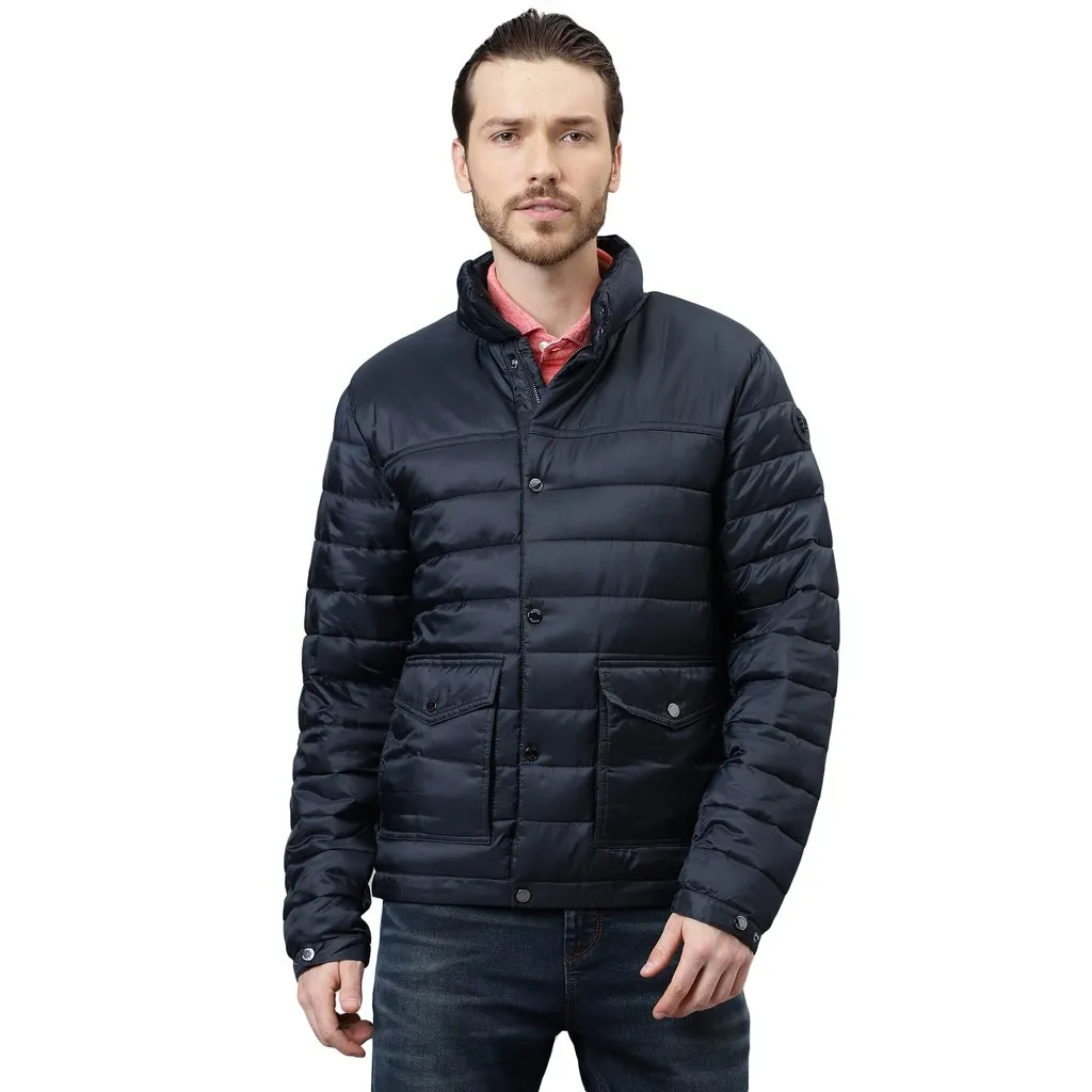 Navy quilted Jacket - Image 1