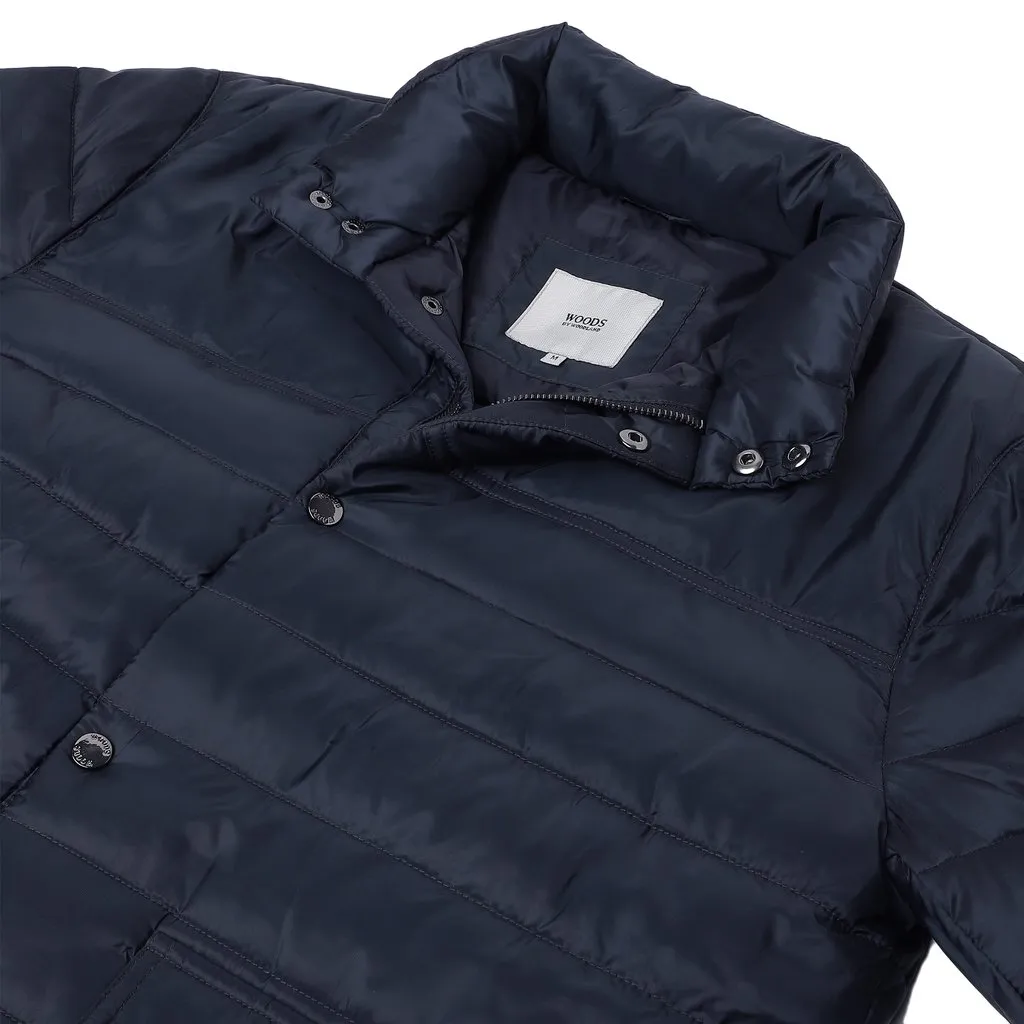 Navy quilted Jacket - Thumbnail 6