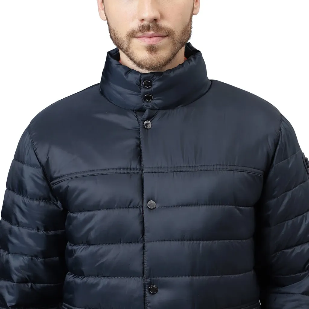 Navy quilted Jacket - Thumbnail 7