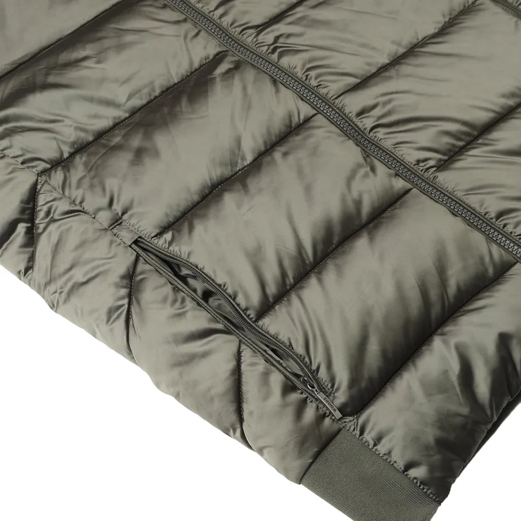 Green Quilted Jacket for Men - Thumbnail 5
