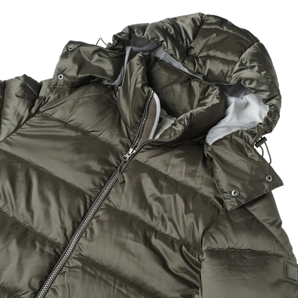 Green Quilted Jacket for Men - Thumbnail 6