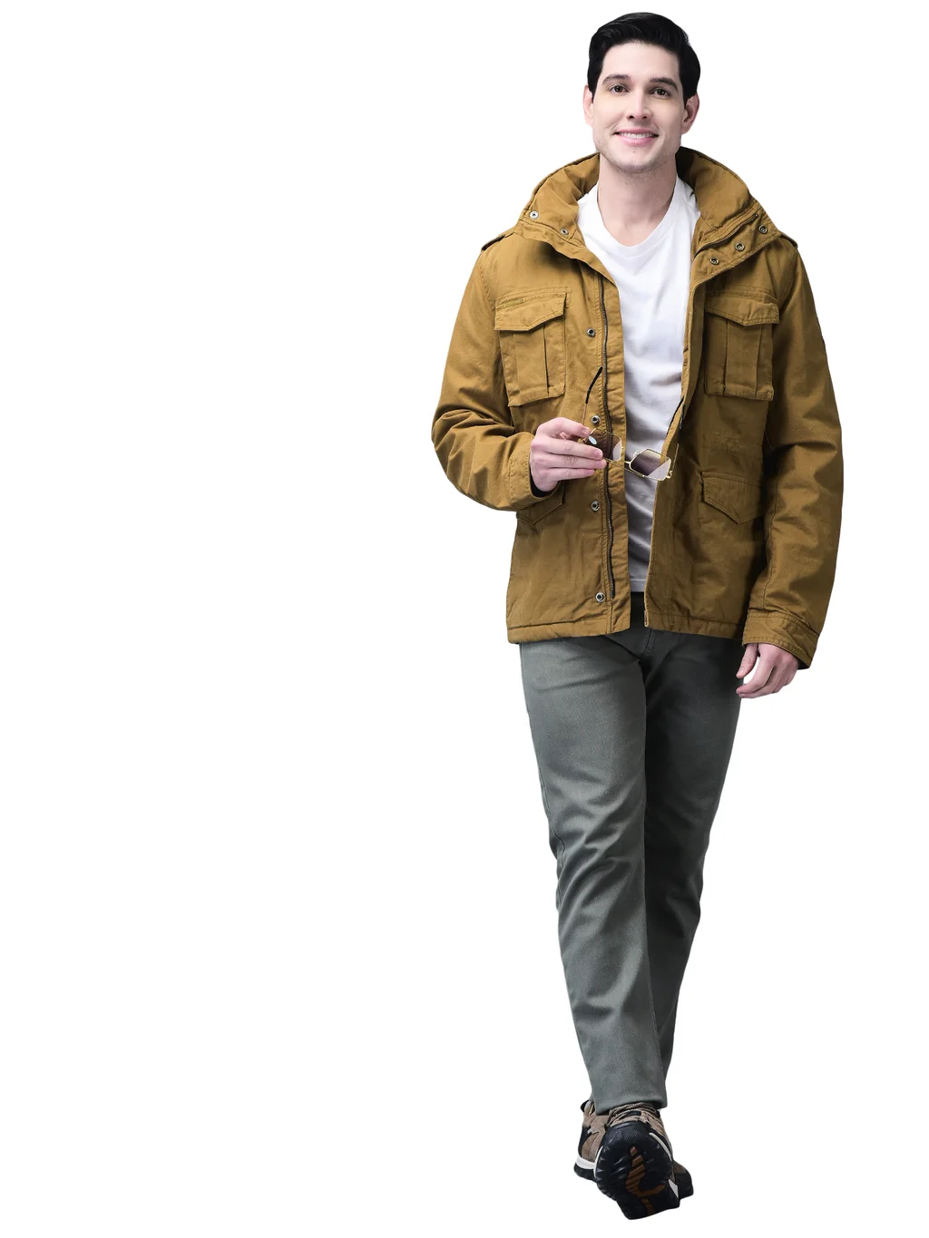 Camel jacket for men - Thumbnail 8