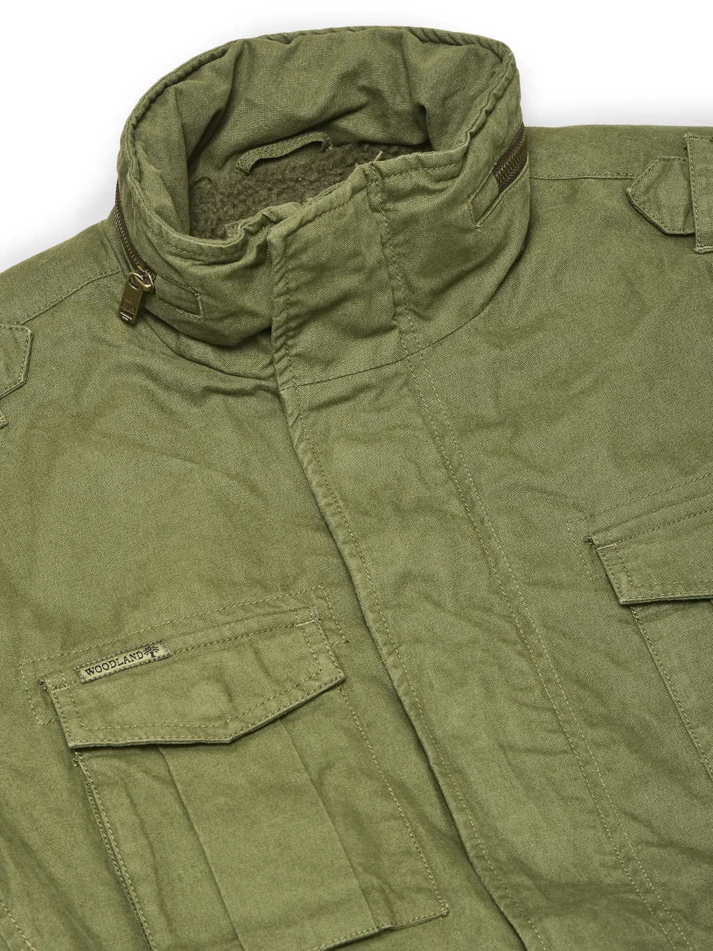 Khaki/ Green jacket for men - Thumbnail 6