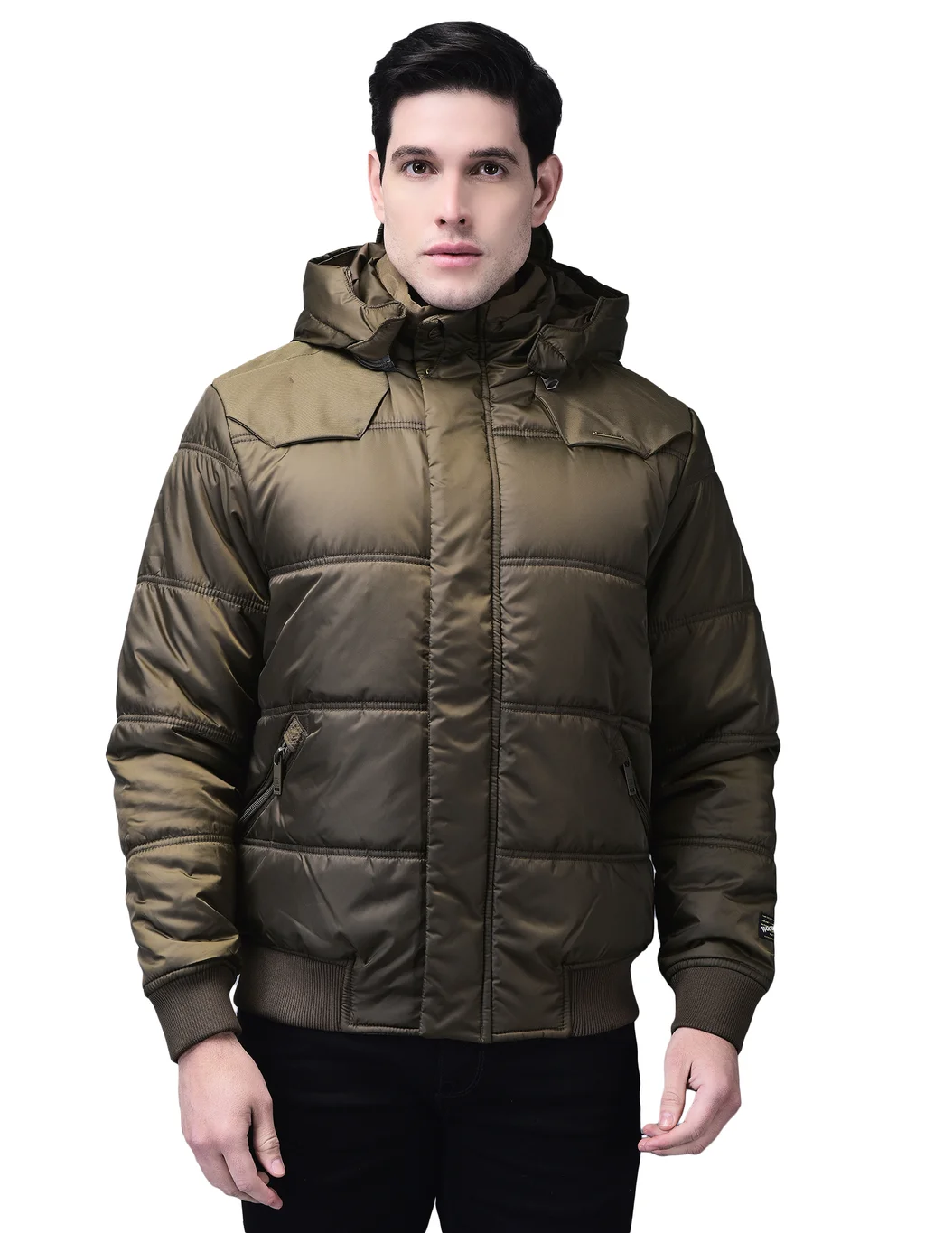 H Gold jacket for men with hood - Thumbnail 1