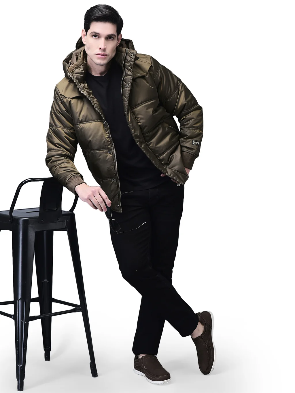 H Gold jacket for men with hood - Thumbnail 9