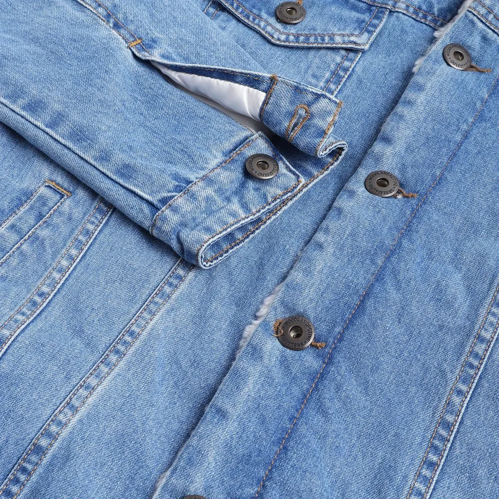 Lblue Denim Jacket for Men - Thumbnail 5
