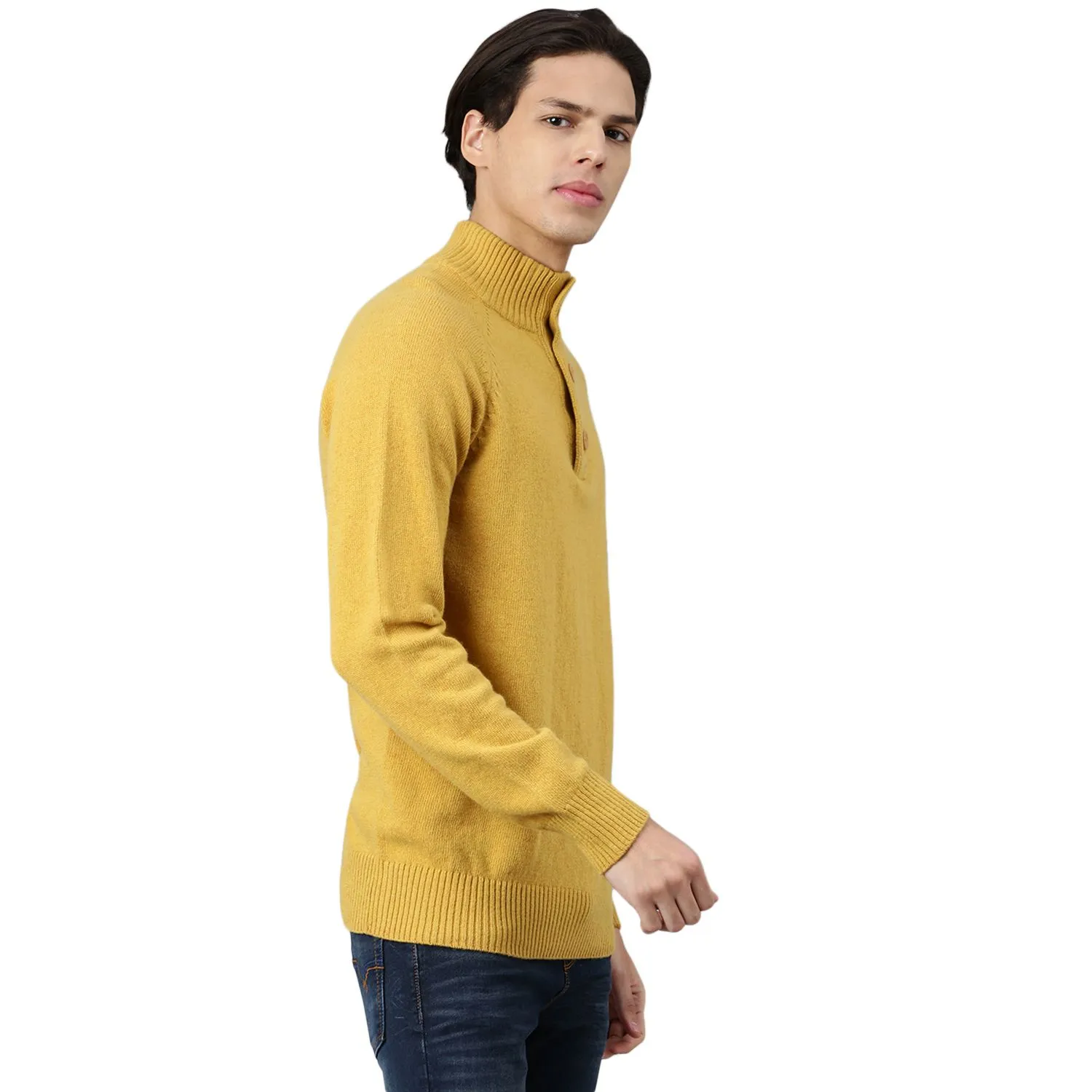 Yellow Pullover for men - Thumbnail 3