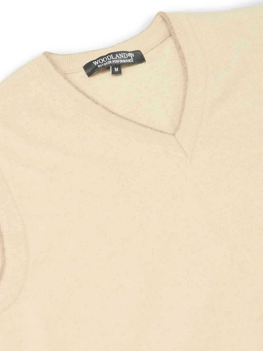 Light Beige Sleeveless V Neck Pullover for Men - Thumbnail 5