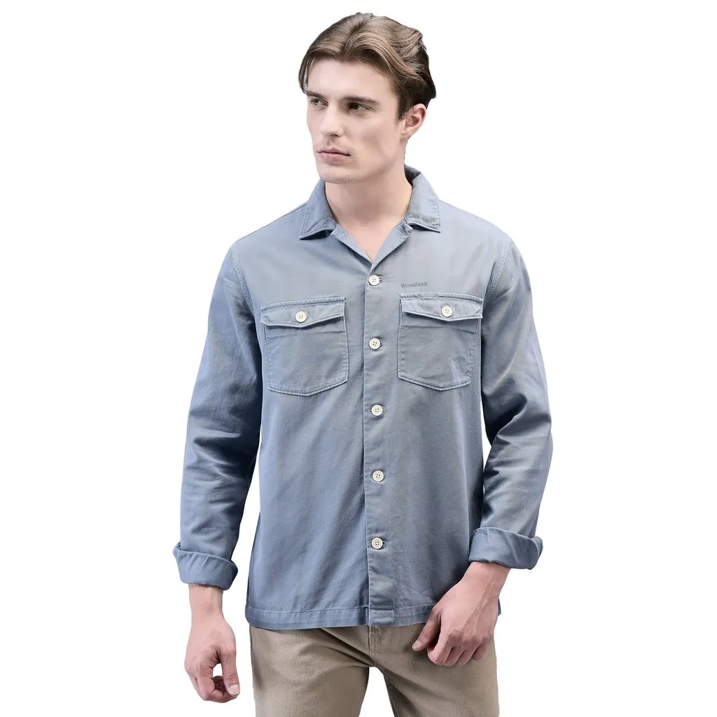 dull-blue-long-sleeve-shirt-for-men