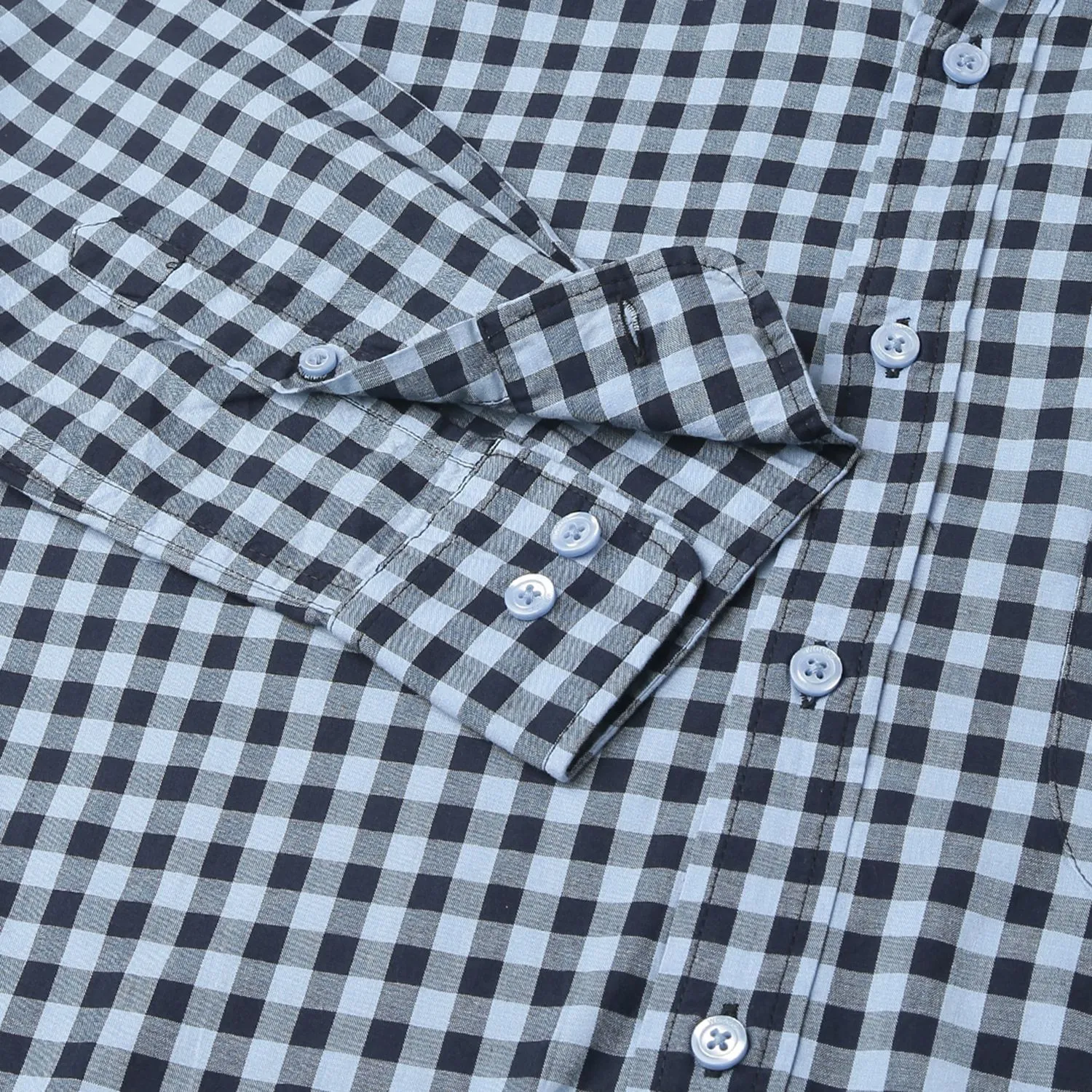 Blue/Navy Shirt for Men - Thumbnail 6