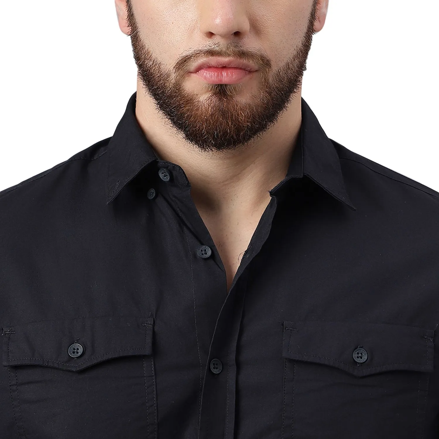 Navy Shirt for Men - Thumbnail 5