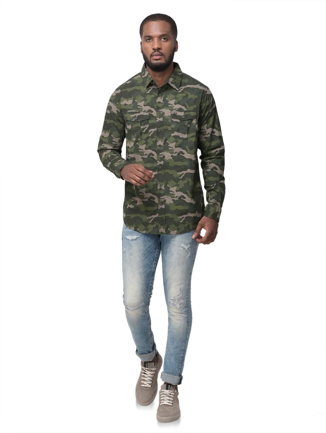 Camouflage full sleeve shirt - Thumbnail 1