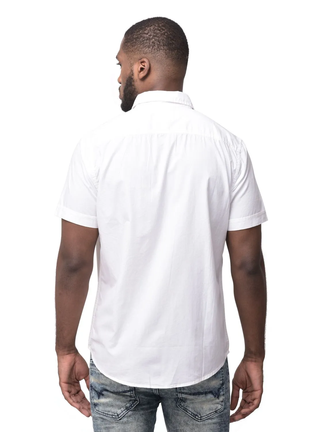 White half sleeves shirt for men - Thumbnail 4