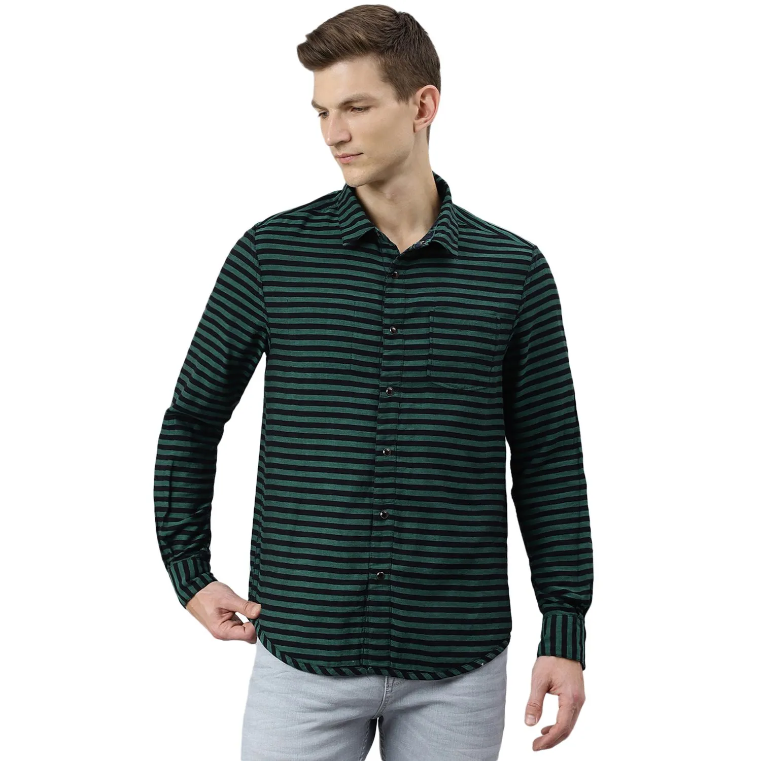 Blue/Green Checkered shirt for men - Thumbnail 4