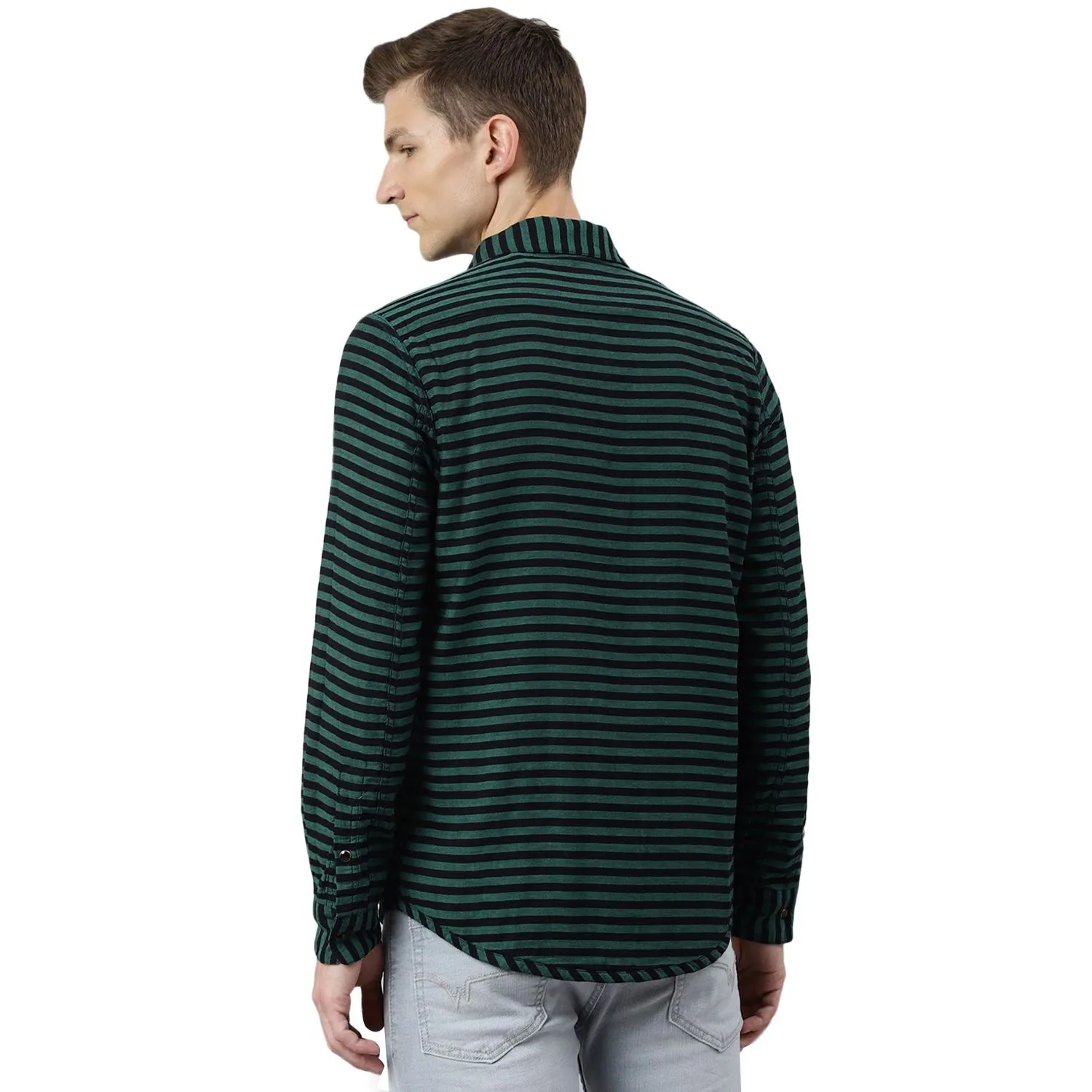 Blue/Green Checkered shirt for men - Thumbnail 8