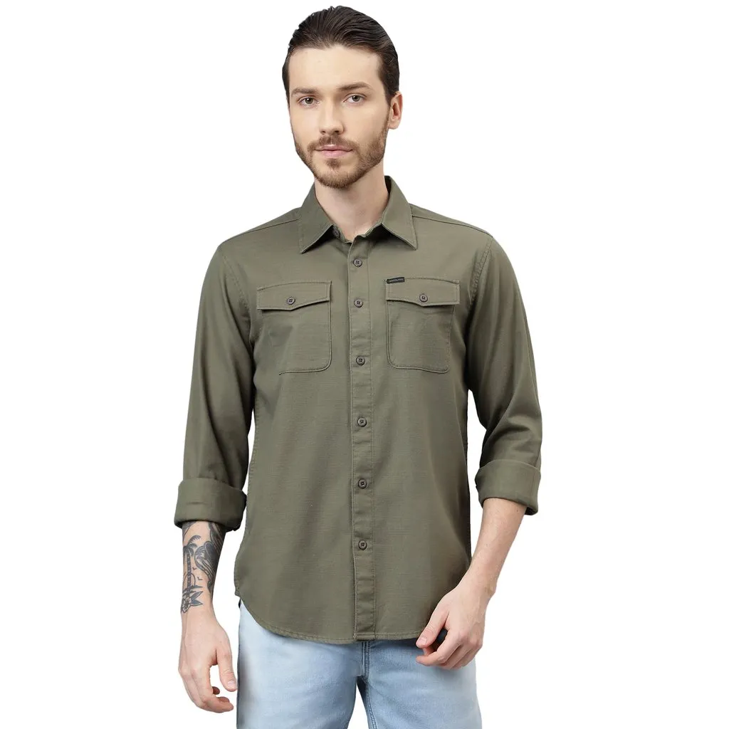 Olive Shirt for Men - Image 1