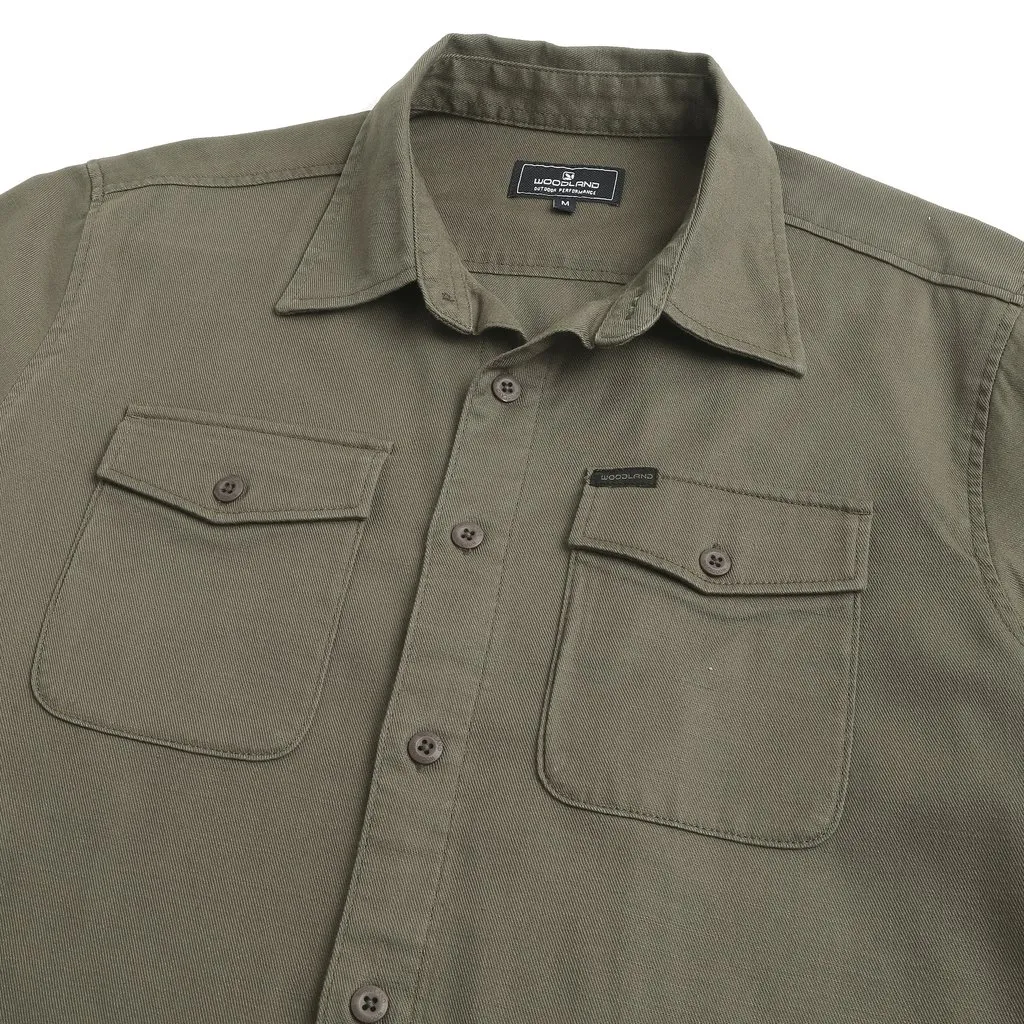 Olive Shirt for Men - Thumbnail 4