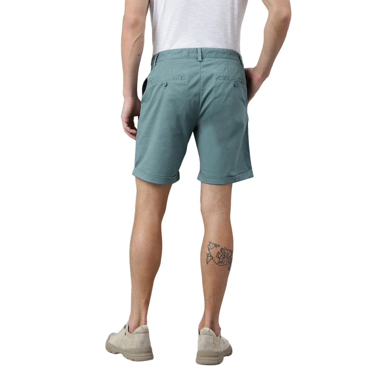Green shorts for men - Thumbnail 7