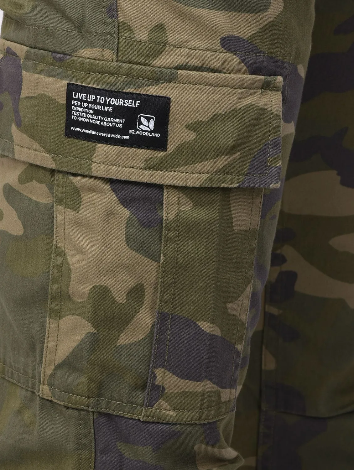 Camouflage green cargo pants - Thumbnail 4