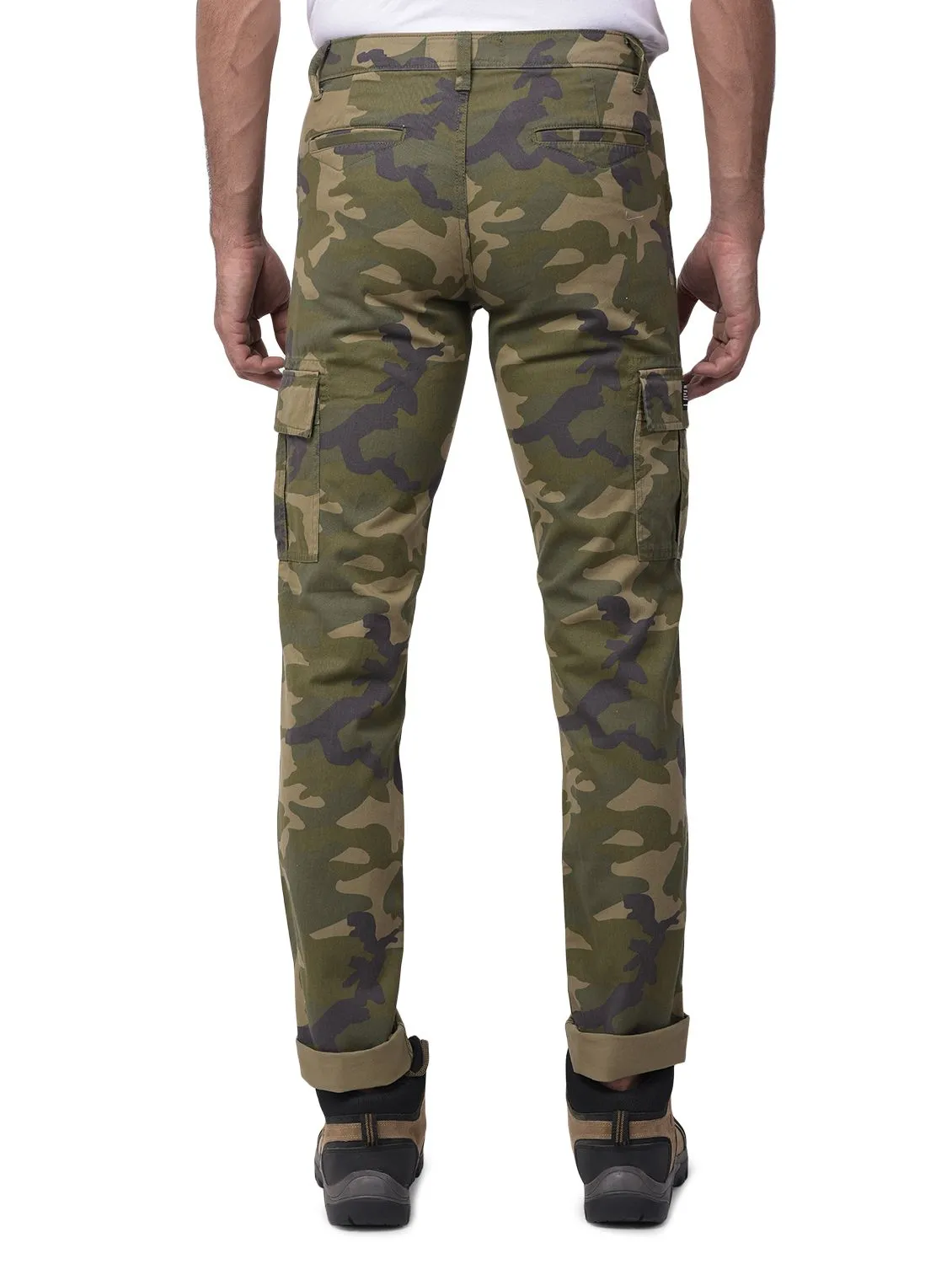 Camouflage green cargo pants - Thumbnail 5