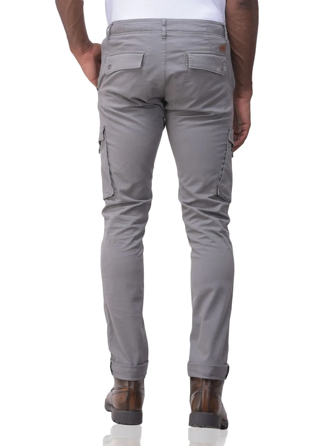 GREY cargo trousers for men - Thumbnail 5