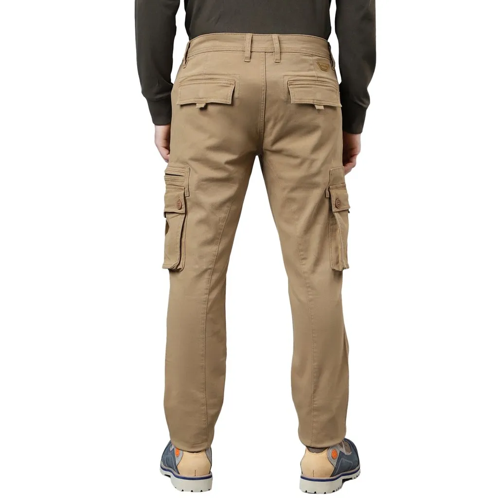 Camel Cargo Pants for Men - Thumbnail 6