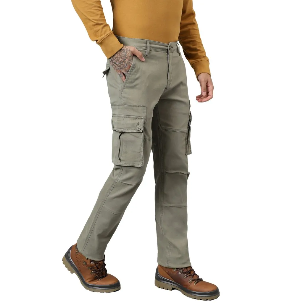 Green Cargo Pants for Men - Thumbnail 3