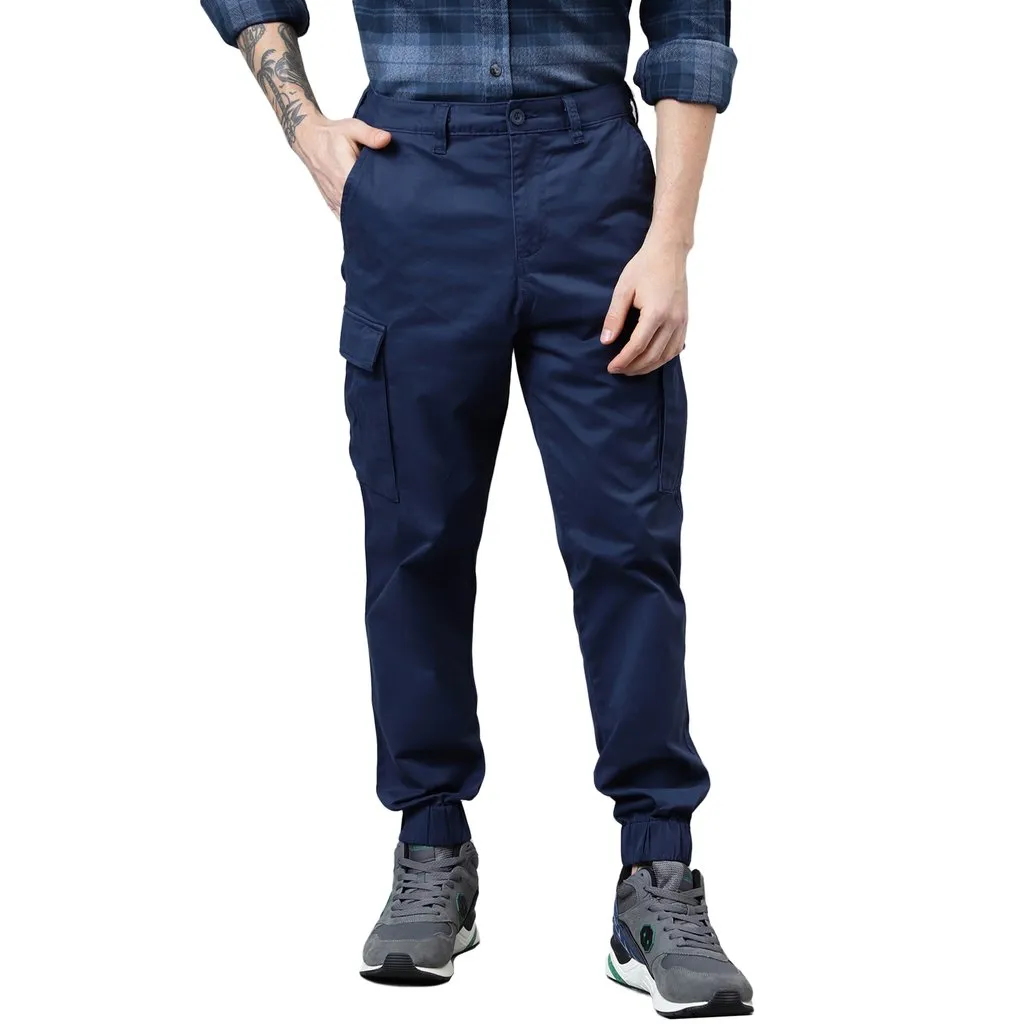 Navy Cargo Pants for Men - Image 1